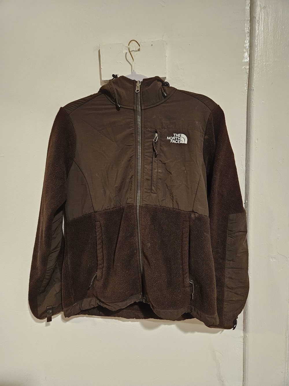 The North Face Women’s Brown Full-Zip Hooded Fleece Jacket - Small